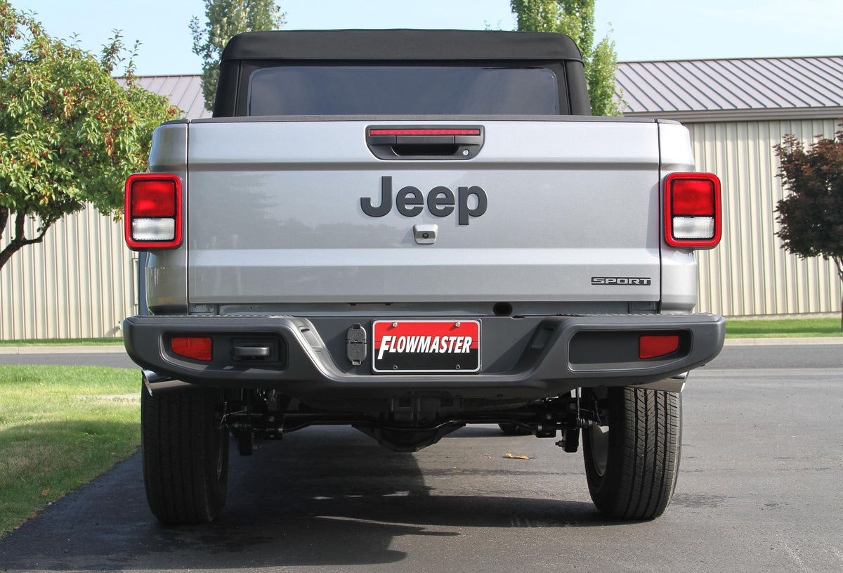 Flowmaster 817913 - American Thunder Cat-Back Exhaust System Fits 2020-2025 Jeep Gladiator Trucks With 3.6L Engine, 409 Stainless Steel, Dual Exit With Polished Tips Aggressive Sound Flowmaster 5