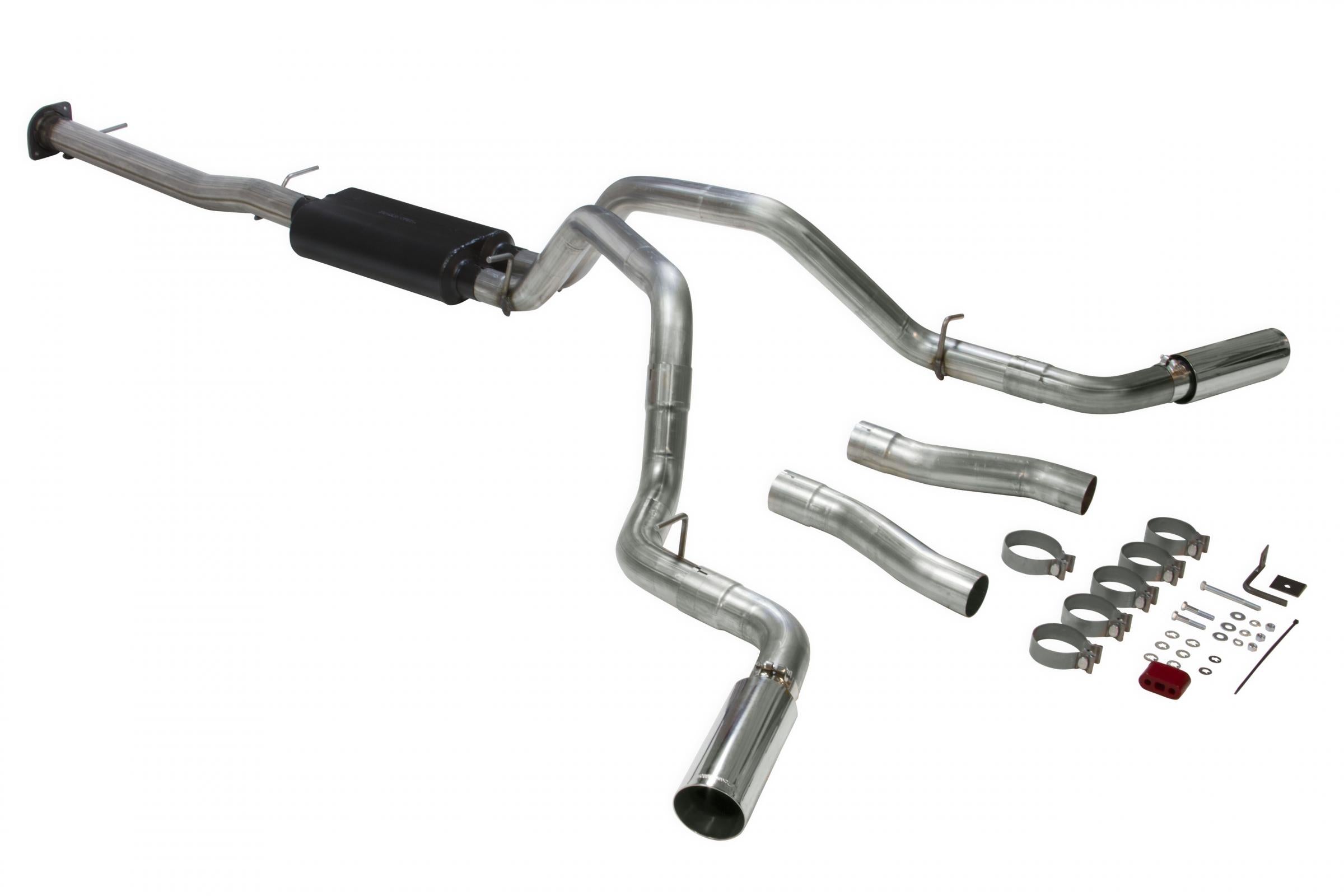 Flowmaster 817933 - American Thunder Cat-Back Exhaust System Fits 2020-2026 GM 2500Hd/3500Hd With 6.6L Gas Engine, Crew Cab/Short Bed, Dual Out Rear/Dual Out Side, Polished Tips Aggressive To Moderate Sound Flowmaster 3