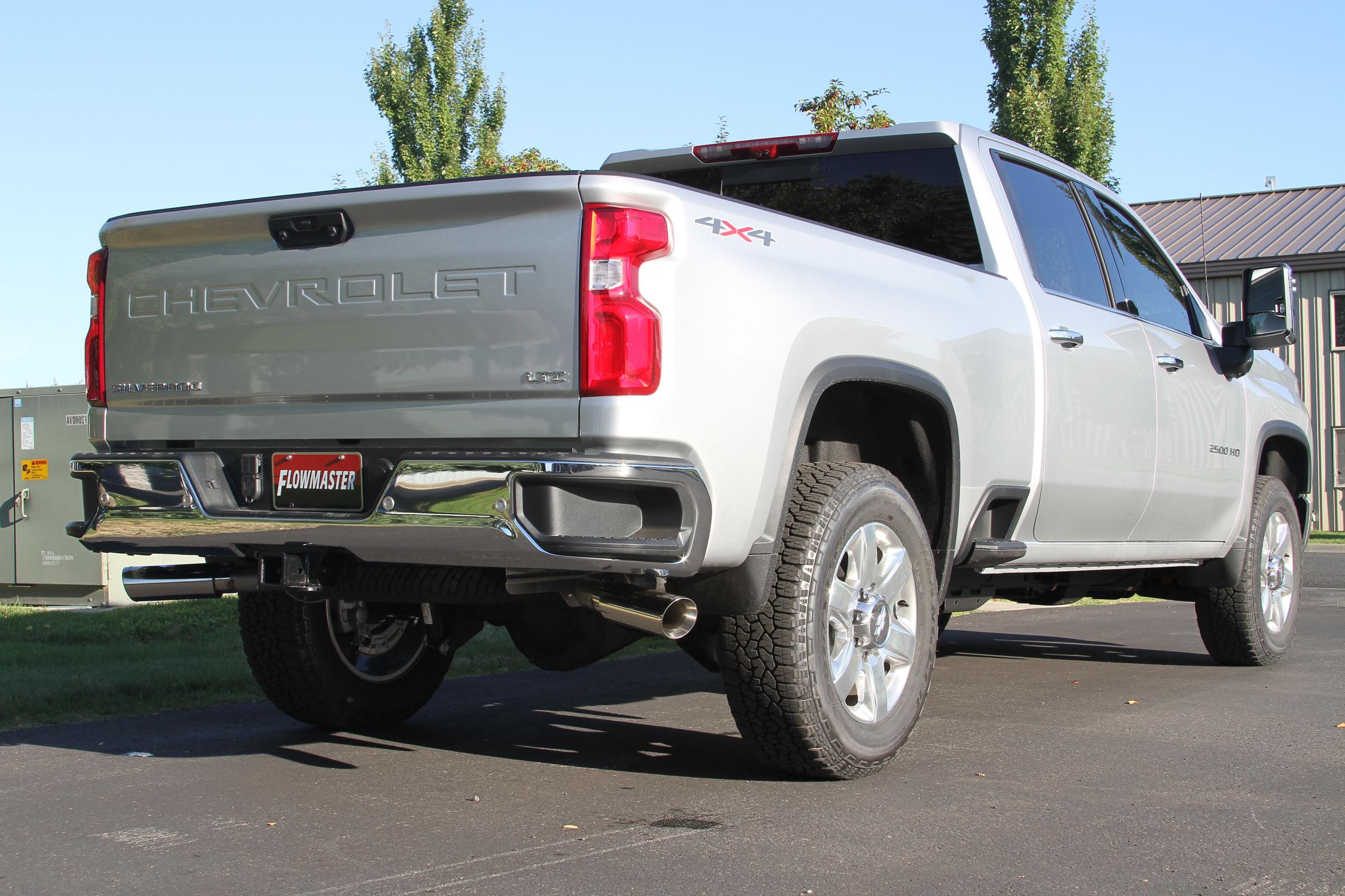 Flowmaster 817933 - American Thunder Cat-Back Exhaust System Fits 2020-2026 GM 2500Hd/3500Hd With 6.6L Gas Engine, Crew Cab/Short Bed, Dual Out Rear/Dual Out Side, Polished Tips Aggressive To Moderate Sound Flowmaster 5