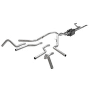 Flowmaster 817934 - American Thunder Crossmember-Back Exhaust System Fits 1967-1972 Ford F-100/250/350 V8 With Side Tank, 2Wd Long Bed Only, 2.5 Inch 409 Stainless Steel, Dual Exit Flowmaster 1