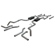 Flowmaster 817937 - American Thunder Crossmember-Back Exhaust System Fits 1963-1966 GM C10/1000 Series V8 Truck, 2Wd Short And Long Bed, 2.5 Inch 409 Stainless Steel, Dual Exit Flowmaster 1