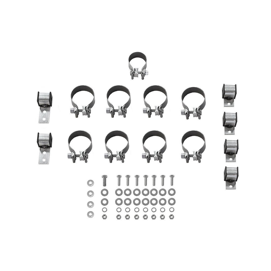 Flowmaster 817938 - American Thunder Crossmember-Back Exhaust System Fits 1967-1972 Ford F-100/250/350 V8 Without Side Tank, 2Wd Short And Long Bed, 2.5 Inch 409 Stainless Steel, Dual Exit Flowmaster 4