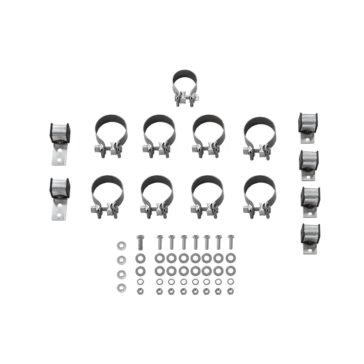 Flowmaster 817938 - American Thunder Crossmember-Back Exhaust System Fits 1967-1972 Ford F-100/250/350 V8 Without Side Tank, 2Wd Short And Long Bed, 2.5 Inch 409 Stainless Steel, Dual Exit Flowmaster 4