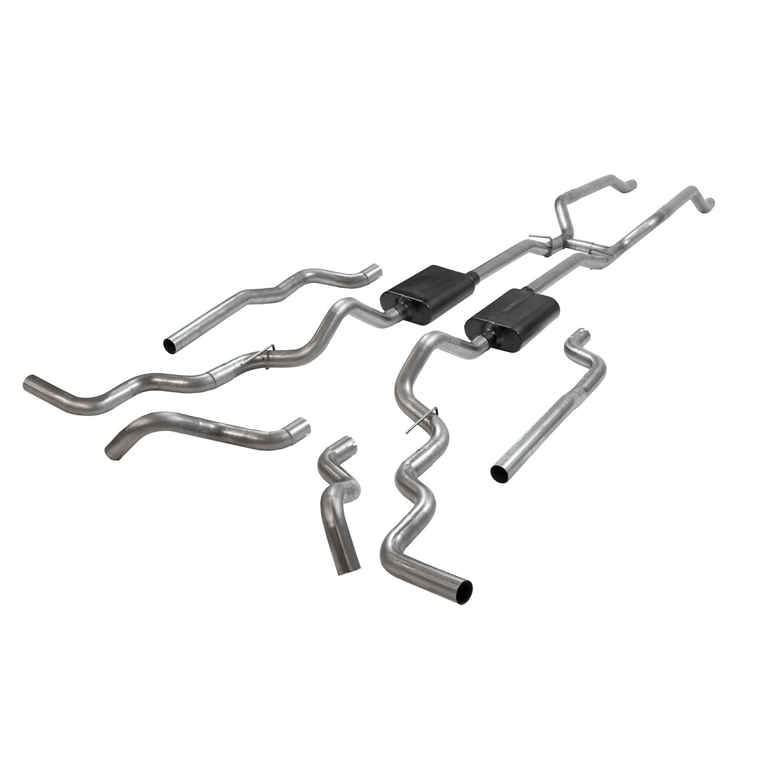 Flowmaster 817940 - American Thunder Crossmember-Back Exhaust System Fits 1967-1972 Chevrolet/Gmc K10, K15/K1500, K20, K25/K2500 4Wd Trucks With V8 Engines, 2.50 Inch 409 Stainless Steel Flowmaster 1