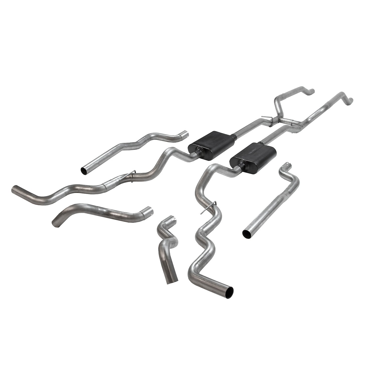 Flowmaster 817940 - American Thunder Crossmember-Back Exhaust System Fits 1967-1972 Chevrolet/Gmc K10, K15/K1500, K20, K25/K2500 4Wd Trucks With V8 Engines, 2.50 Inch 409 Stainless Steel Flowmaster 1