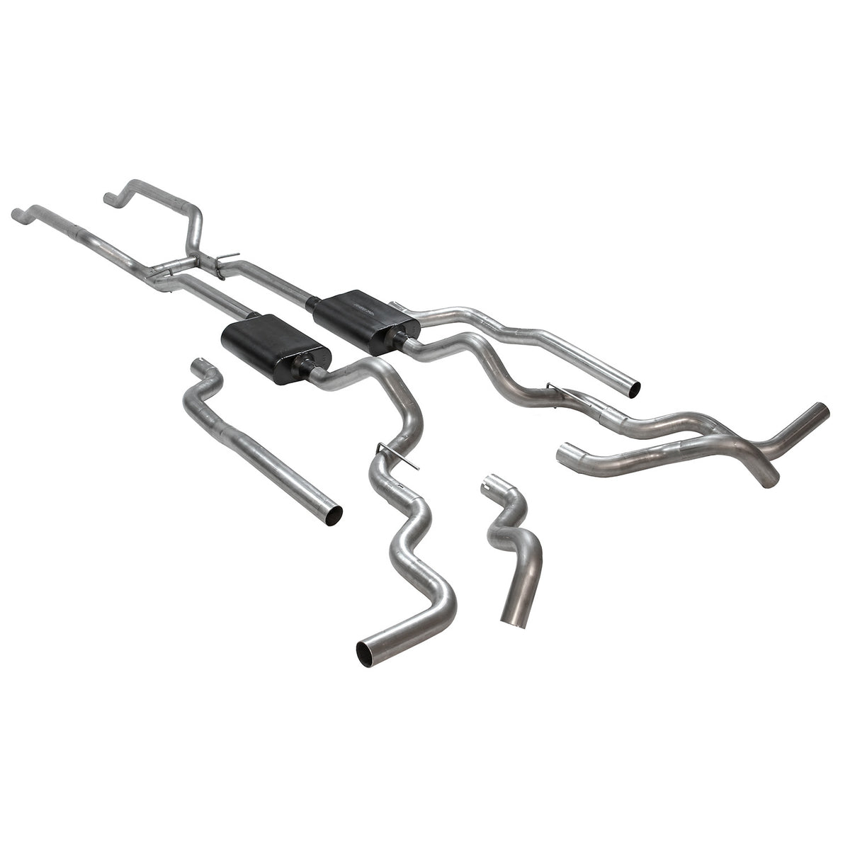 Flowmaster 817940 - American Thunder Crossmember-Back Exhaust System Fits 1967-1972 Chevrolet/Gmc K10, K15/K1500, K20, K25/K2500 4Wd Trucks With V8 Engines, 2.50 Inch 409 Stainless Steel Flowmaster 3