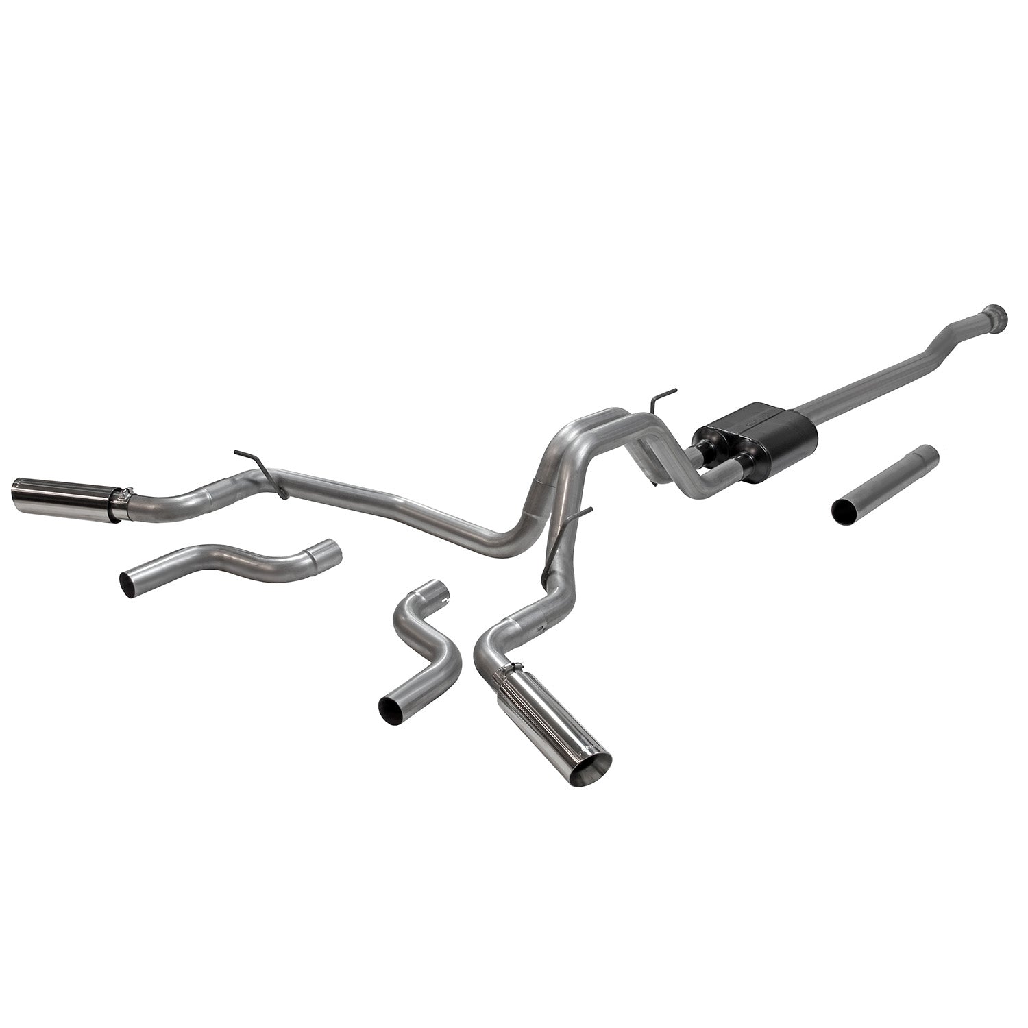 Flowmaster 817979 - American Thunder Cat-Back Exhaust System Fits 2021-2025 Ford F-150 2.7L, 3.5L, 5.0L. American Thunder, Cat-Back, Dual Exit Stainless Steel Exhaust System Flowmaster 1