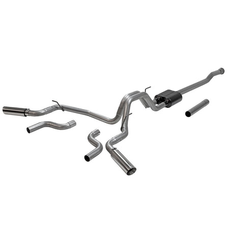 Flowmaster 817979 - American Thunder Cat-Back Exhaust System Fits 2021-2025 Ford F-150 2.7L, 3.5L, 5.0L. American Thunder, Cat-Back, Dual Exit Stainless Steel Exhaust System Flowmaster 1