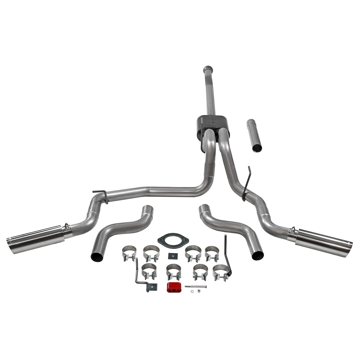 Flowmaster 817979 - American Thunder Cat-Back Exhaust System Fits 2021-2025 Ford F-150 2.7L, 3.5L, 5.0L. American Thunder, Cat-Back, Dual Exit Stainless Steel Exhaust System Flowmaster 2