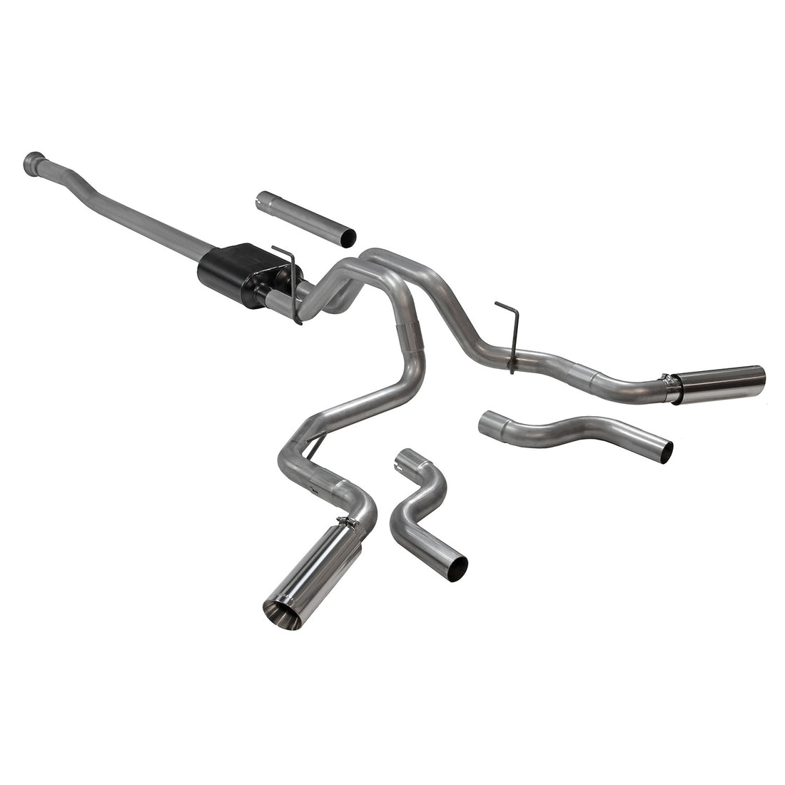 Flowmaster 817979 - American Thunder Cat-Back Exhaust System Fits 2021-2025 Ford F-150 2.7L, 3.5L, 5.0L. American Thunder, Cat-Back, Dual Exit Stainless Steel Exhaust System Flowmaster 3