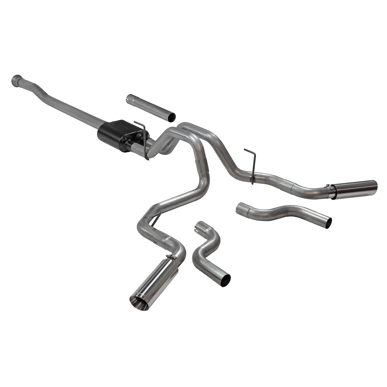 Flowmaster 817979 - American Thunder Cat-Back Exhaust System Fits 2021-2025 Ford F-150 2.7L, 3.5L, 5.0L. American Thunder, Cat-Back, Dual Exit Stainless Steel Exhaust System Flowmaster 3