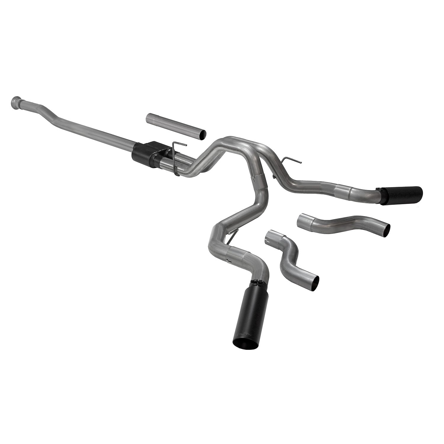 Flowmaster 817981 - Outlaw Cat-Back Exhaust System Fits 2021-2025 Ford F-150 2.7L, 3.5L, 5.0L, 3.0 Inch Outlaw Dual Exit Stainless Steel Cat-Back Exhaust System Flowmaster 4