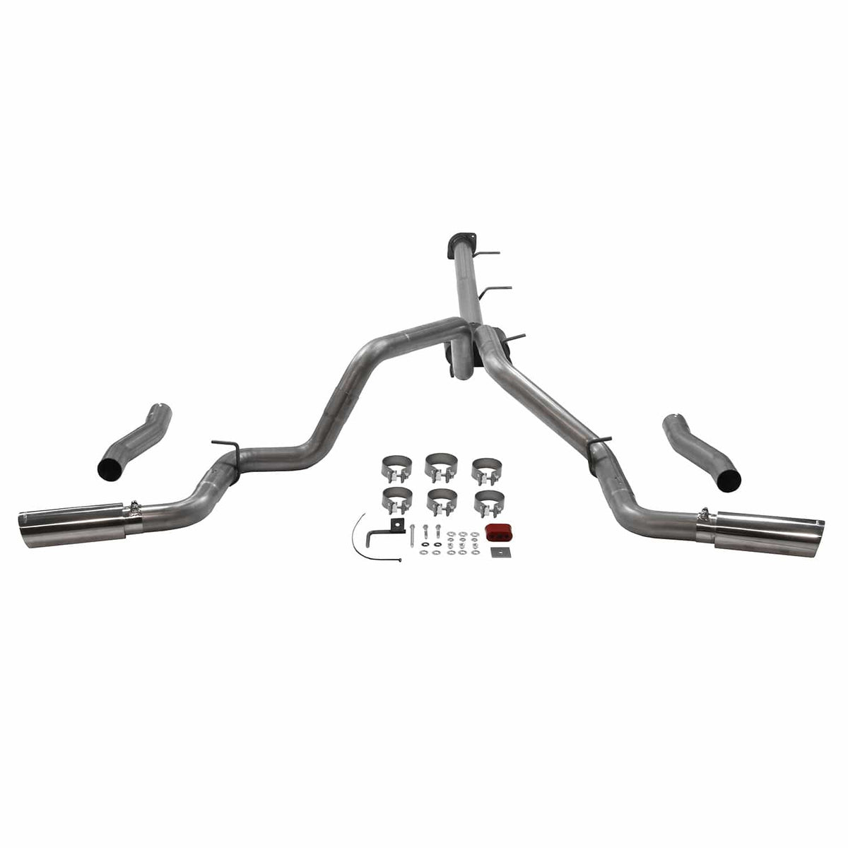 Flowmaster NA Flowmaster 818112 - Outlaw Cat-Back Exhaust System Fits 2020-2026 Silverado/Sierra 2500Hd/3500Hd 6.6L Gas V8, Outlaw Series, 3.50 Inch To Dual 3.00 Inch Cat-Back, Dual Rear Exit, Stainless Steel Exhaust System Flowmaster