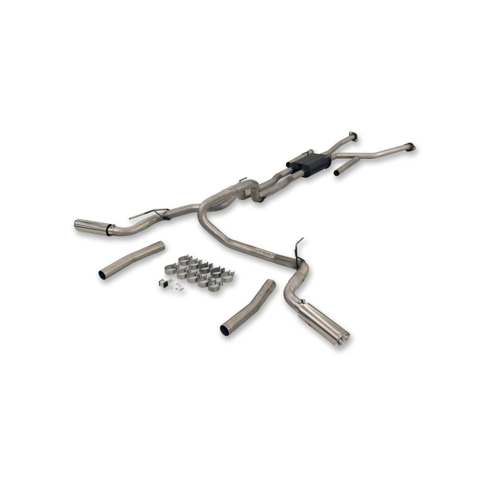 Flowmaster 818140 - American Thunder Cat-Back Exhaust System Fits 2022-2025 Toyota Tundra 3.4-Liter, Cat-Back, Dual Out Rear/Side Exit, American Thunder Stainless Steel Exhaust System Flowmaster 1