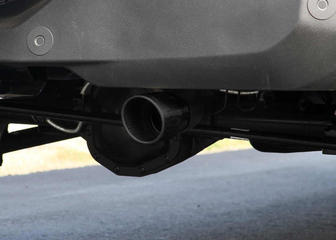 Rear Flowmaster 818144 Outlaw Cat-Back Exhaust System 3.00-Inch Stainless Steel Black Chrome Tips
