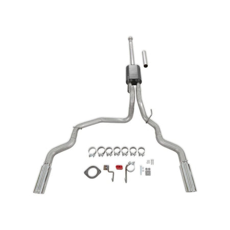 Flowmaster 818148 - Force Ii Cat-Back Exhaust System Fits 2021-2025 Ford F-150 2.7, 3.5, 5.0-Liter, Force Ii Cat-Back, Dual Out Rear Exit, 4.00-Inch Polished Tips, Stainless Steel Exhaust System Flowmaster 3