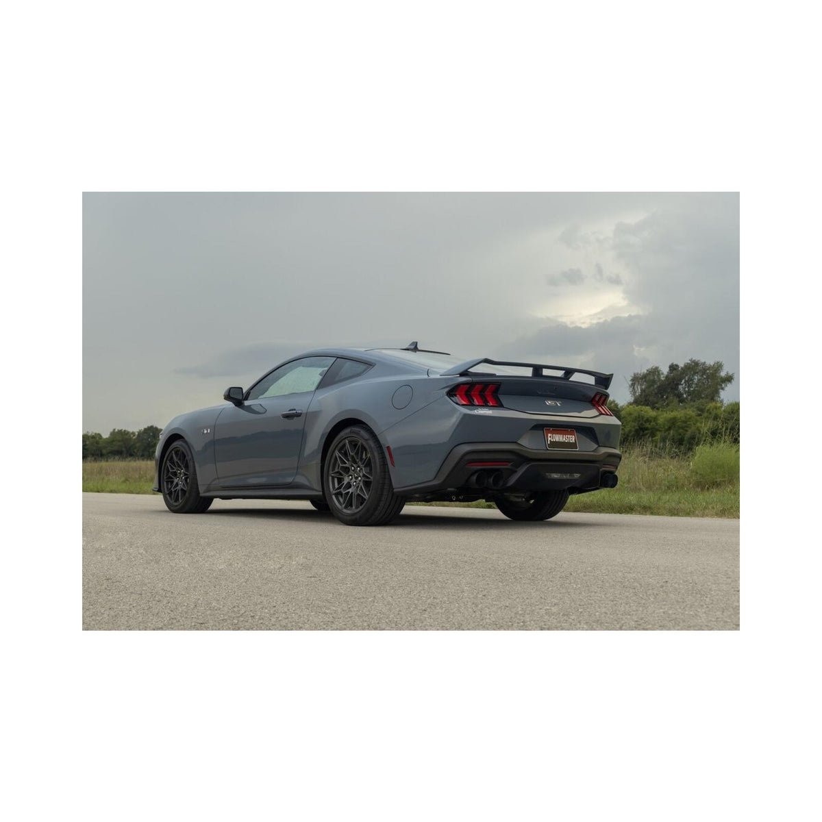 Flowmaster 818159 - Outlaw Axle-Back Exhaust System Fits 2024-2026 Ford Mustang Gt 5.0-Liter And Ecoboost 2.3-Liter, Outlaw Axle-Back 3.0-Inch Stainless Steel Exhaust System, 4.0-Inch Black Quad Tips With Valves Flowmaster 5