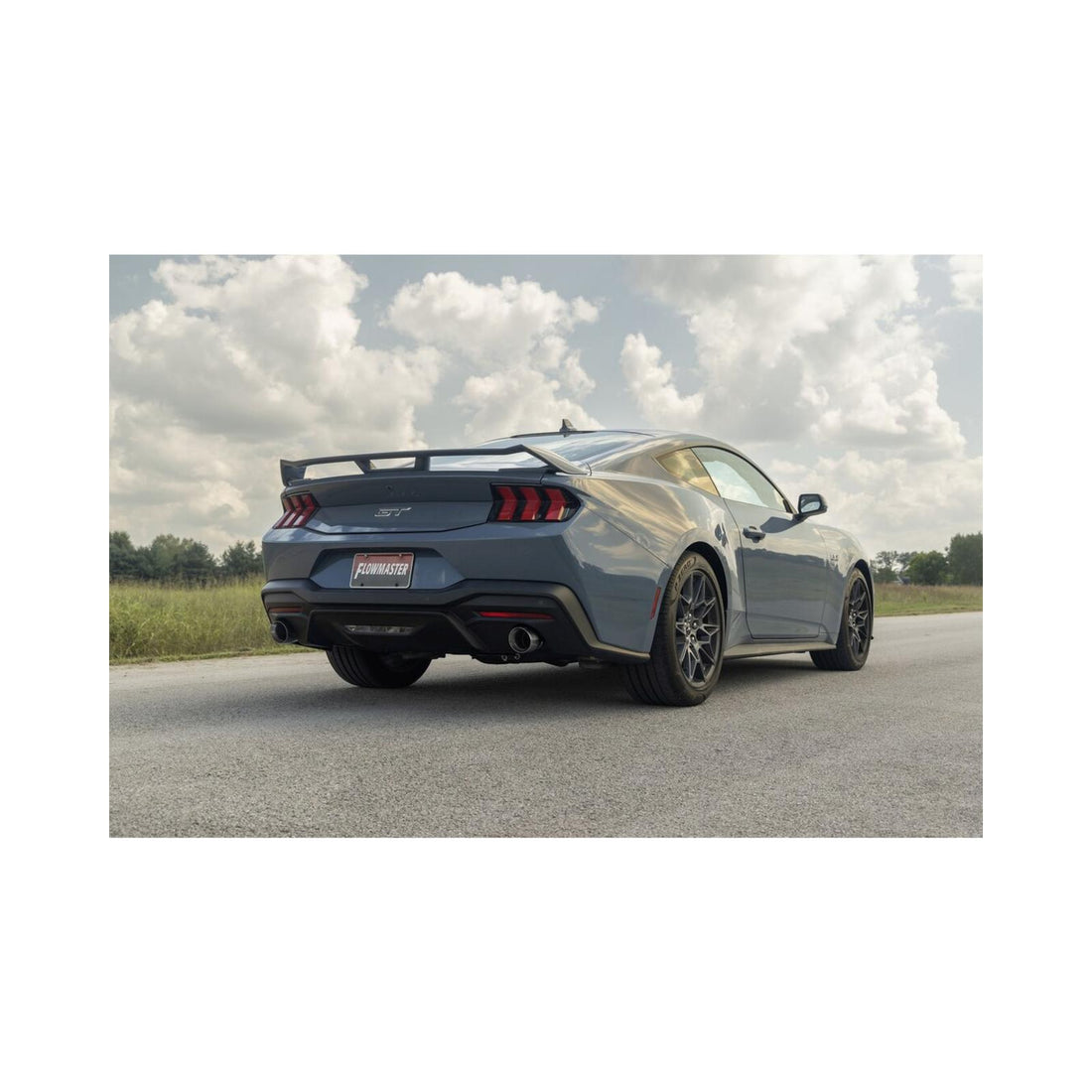 Flowmaster 818162 - American Thunder Axle-Back Exhaust System Fits 2024-2026 Ford Mustang Gt 5.0-Liter And Ecoboost 2.3L, American Thunder Axle-Back 3.0-Inch Stainless Steel Exhaust System, 4.0-Inch Dual Polished Tips Flowmaster 1