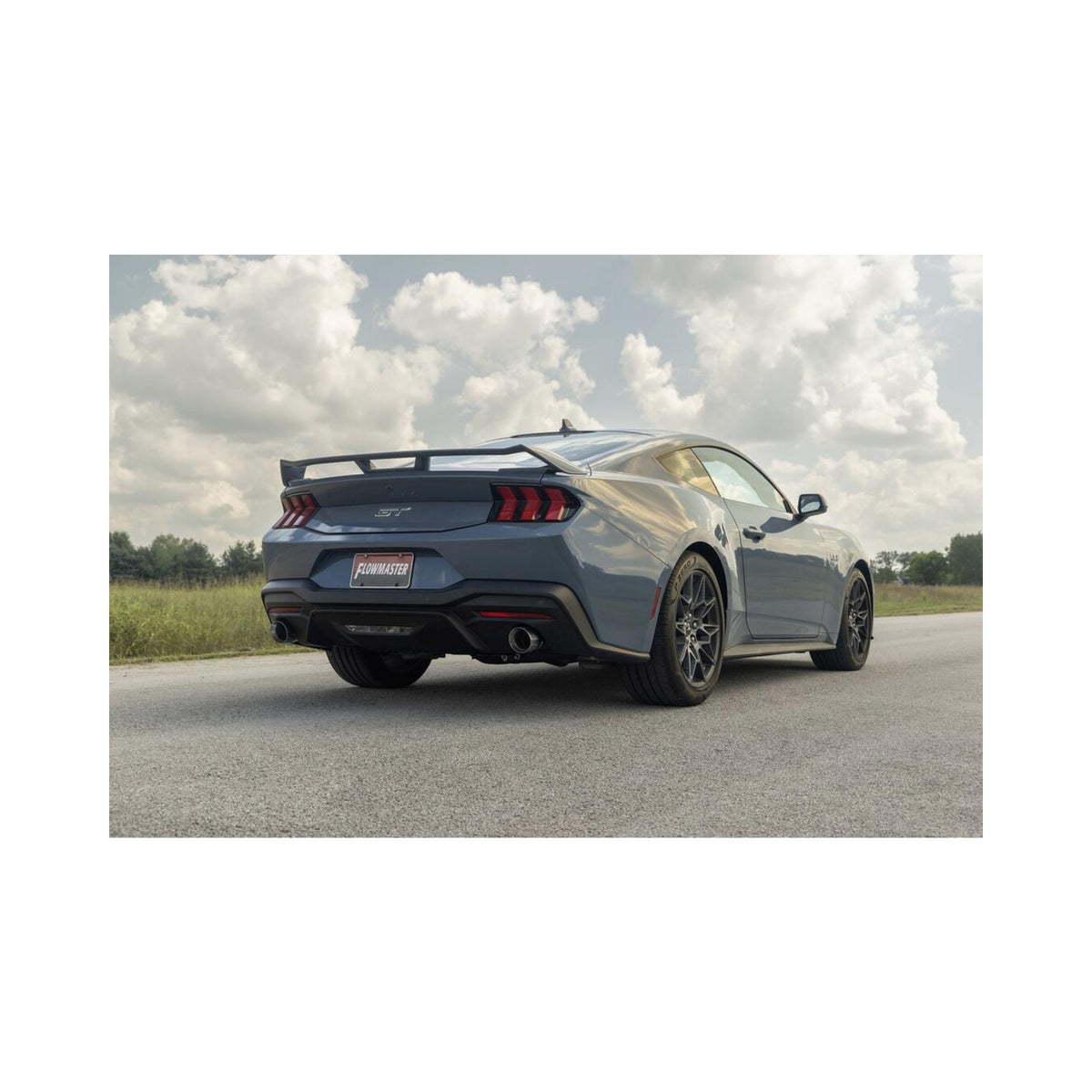 Flowmaster 818162 - American Thunder Axle-Back Exhaust System Fits 2024-2026 Ford Mustang Gt 5.0-Liter And Ecoboost 2.3L, American Thunder Axle-Back 3.0-Inch Stainless Steel Exhaust System, 4.0-Inch Dual Polished Tips Flowmaster 1