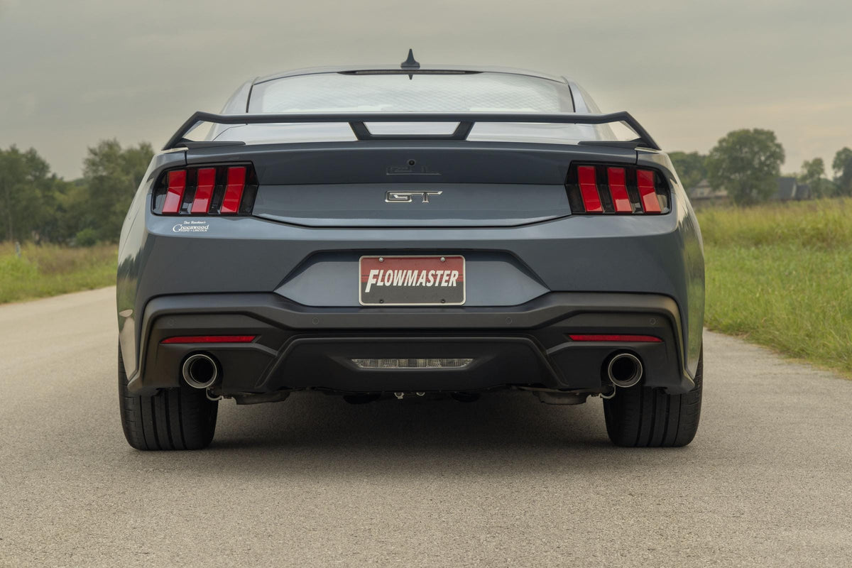 Flowmaster NA Flowmaster 818163 - Outlaw Axle-Back Exhaust System Fits 2024-2026 Ford Mustang Gt 5.0-Liter And Ecoboost 2.3-Liter, Outlaw Axle-Back 3.00-Inch Stainless Steel Exhaust System, 4.00-Inch Polished Tips With No Valves Flowmaster