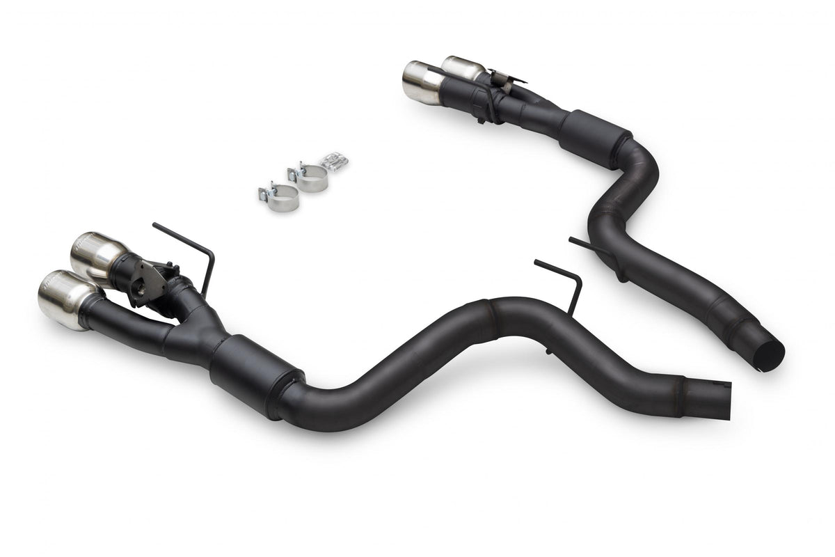 Flowmaster 818164 - Outlaw Axle-Back Exhaust System Fits 2024-2026 Ford Mustang Gt 5.0-Liter And Ecoboost 2.3-Liter, Outlaw Axle-Back 3.0-Inch Stainless Steel Exhaust System, 4.00-Inch Polished Quad Tips With Valves Flowmaster 3