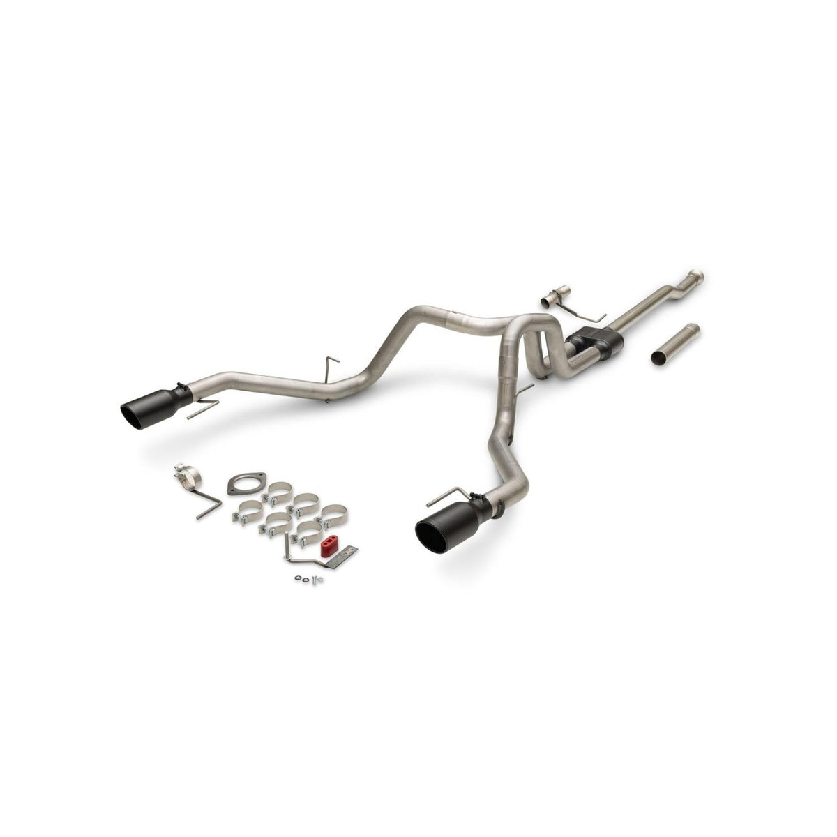 Flowmaster 818168 - Outlaw Cat-Back Exhaust System Fits 2021-2025 Ford F150 2.7, 3.5 And 5.0-Liter, Powerboost And Non-Hybrid With Factory Dual Tailpipes, Outlaw Cat-Back 3.0-Inch Stainless Steel Exhaust System, 4.50-Inch Black Tips Flowmaster 3