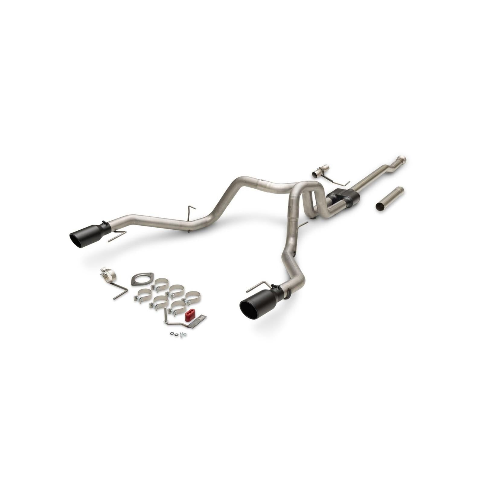 Flowmaster 818168 - Outlaw Cat-Back Exhaust System Fits 2021-2025 Ford F150 2.7, 3.5 And 5.0-Liter, Powerboost And Non-Hybrid With Factory Dual Tailpipes, Outlaw Cat-Back 3.0-Inch Stainless Steel Exhaust System, 4.50-Inch Black Tips Flowmaster 3