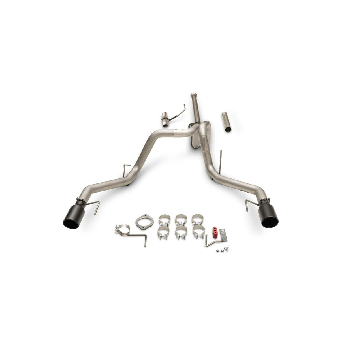 Flowmaster 818168 - Outlaw Cat-Back Exhaust System Fits 2021-2025 Ford F150 2.7, 3.5 And 5.0-Liter, Powerboost And Non-Hybrid With Factory Dual Tailpipes, Outlaw Cat-Back 3.0-Inch Stainless Steel Exhaust System, 4.50-Inch Black Tips Flowmaster 4