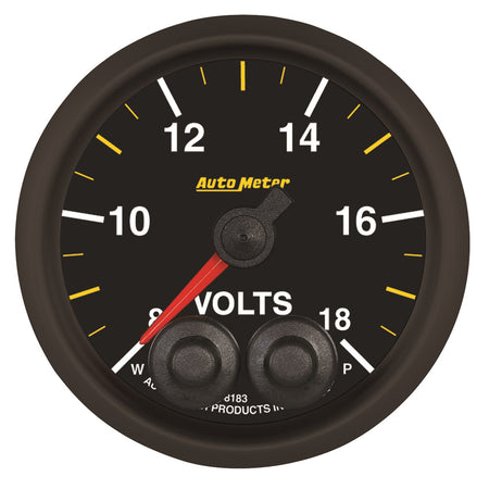 AutoMeter 8183-05702 - GAUGE, VOLTMETER, 2 1/16", 18V, STEPPER MOTOR W/PEAK & WARN, NASCAR CAN 3