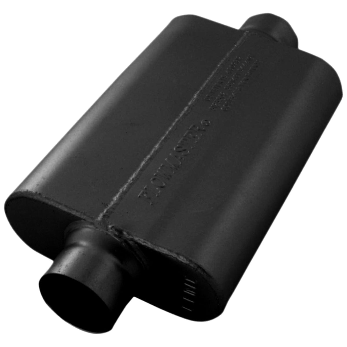 Flowmaster Exhaust Flowmaster 8325508 - 50 Series Delta Force Race Muffler 50 Series Race Muffler 409SS 2.50 Center In 2.50 Center Out, Low Profile -Aggressive Sound Flowmaster