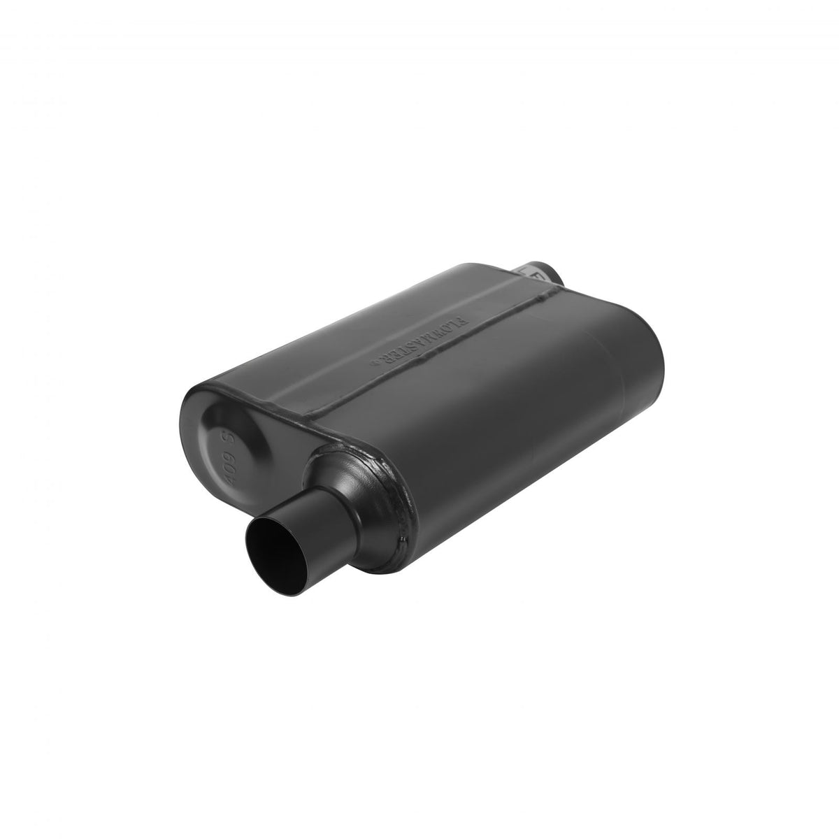 Flowmaster 842443 - 40 Series Delta Flow Chambered Muffler 40 Delta Flow Stainless Steel 2.25 Offset In 2.25 Offset Out Aggressive Sound Flowmaster 3