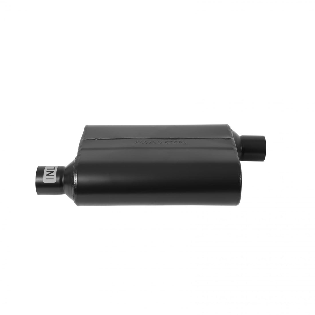Flowmaster 842443 - 40 Series Delta Flow Chambered Muffler 40 Delta Flow Stainless Steel 2.25 Offset In 2.25 Offset Out Aggressive Sound Flowmaster 4