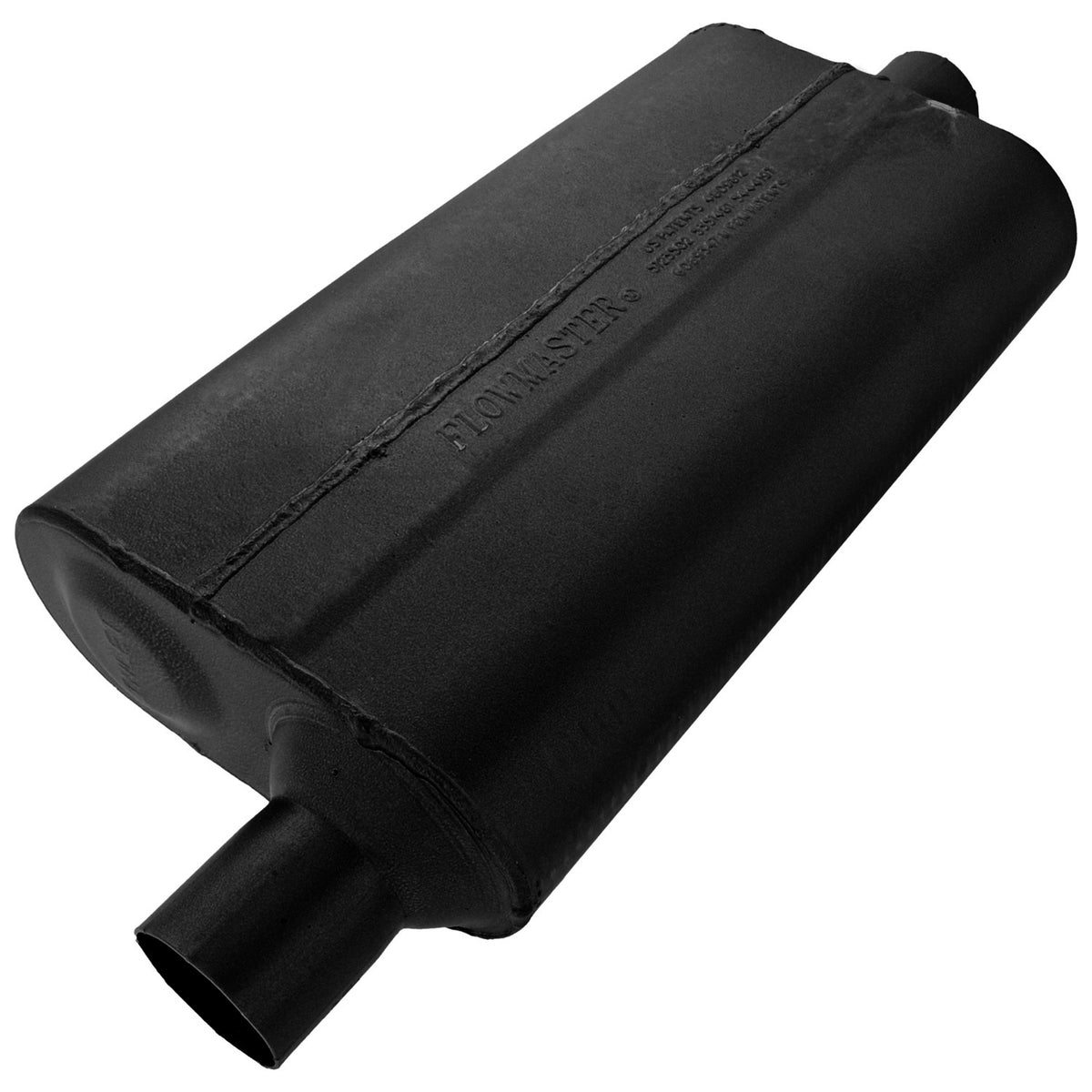 Flowmaster 842451 - 50 Series Delta Flow Chambered Muffler 50 Delta Flow Stainless Steel 2.25 Offset In 2.25 Center Out Moderate Sound Flowmaster 1