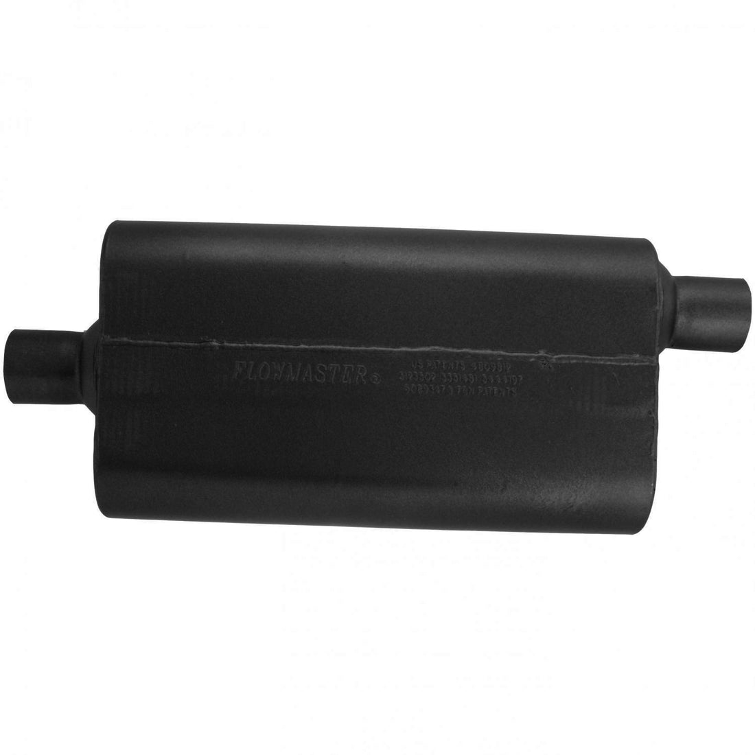 Flowmaster 842452 - 50 Series Delta Flow Chambered Muffler 50 Delta Flow Stainless Steel 2.25 Center In 2.25 Offset Out Moderate Sound Flowmaster 3