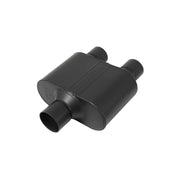 Flowmaster 8425152 Super 10 Series Chambered Muffler Stainless Steel 2.50 Center In 2.25 Dual Out