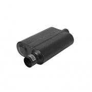 Flowmaster 842541 - 40 Series Delta Flow Chambered Muffler 40 Delta Flow Stainless Steel 2.50 Offset In 2.50 Center Out Aggressive Sound Flowmaster 1