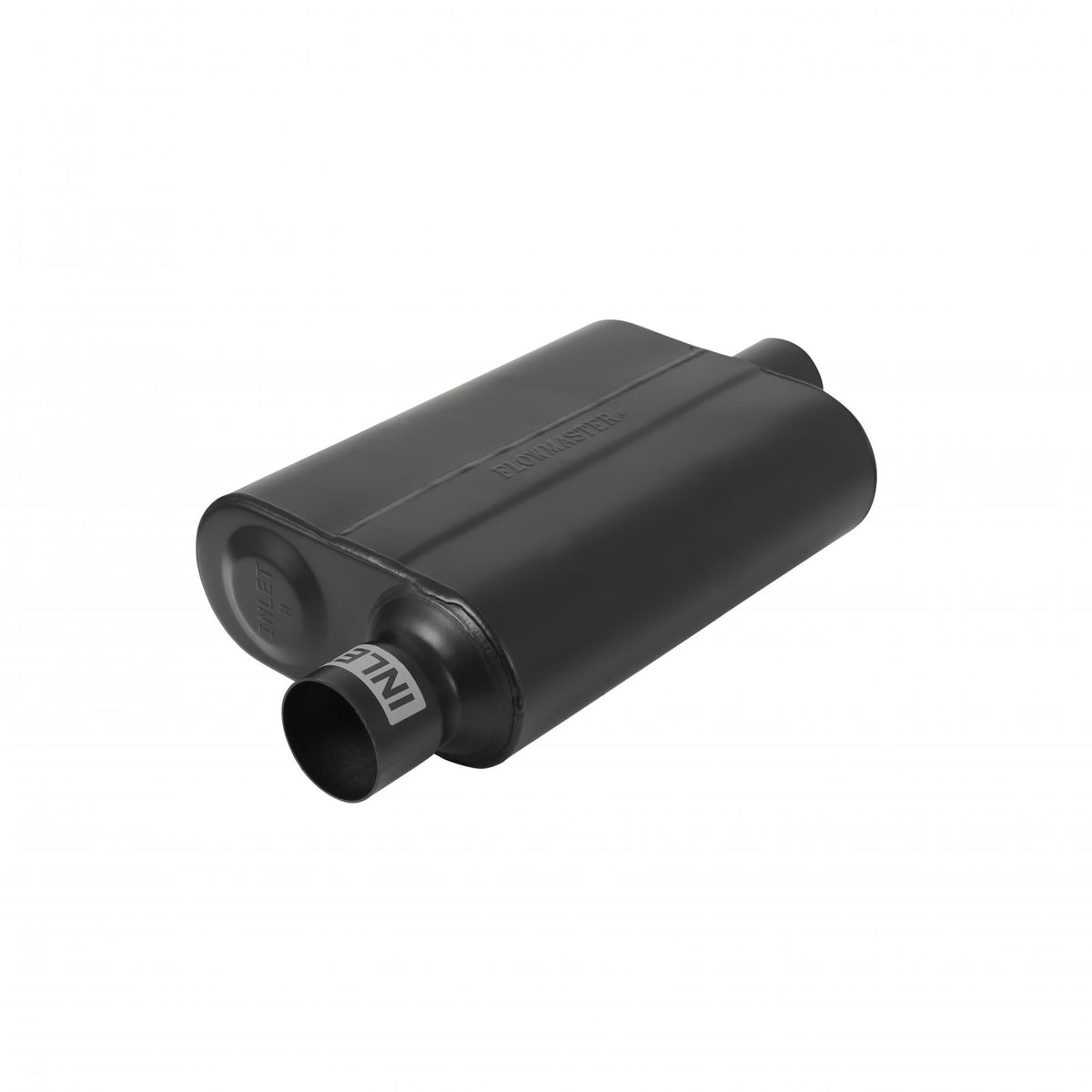 Flowmaster 842541 - 40 Series Delta Flow Chambered Muffler 40 Delta Flow Stainless Steel 2.50 Offset In 2.50 Center Out Aggressive Sound Flowmaster 1