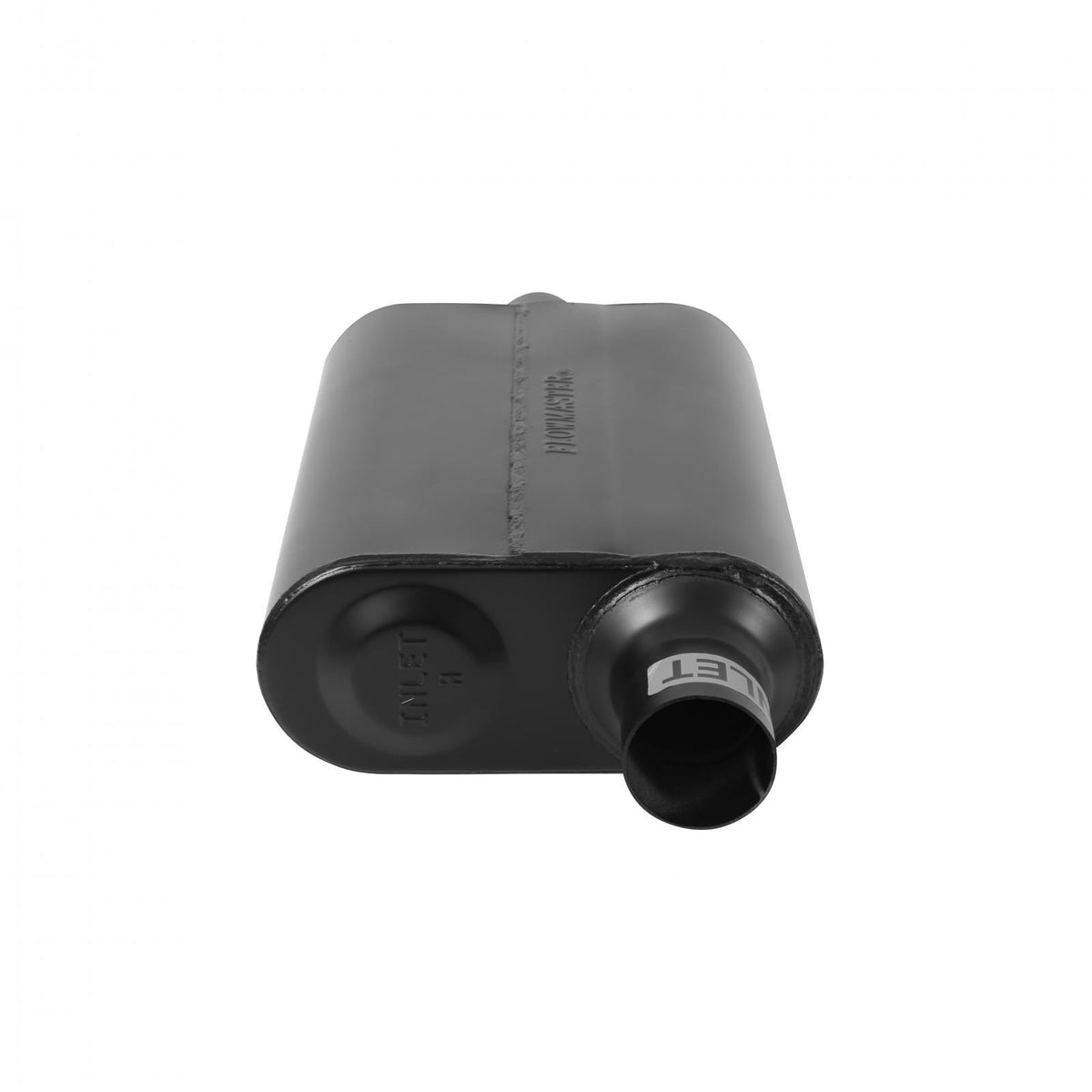 Flowmaster 842541 - 40 Series Delta Flow Chambered Muffler 40 Delta Flow Stainless Steel 2.50 Offset In 2.50 Center Out Aggressive Sound Flowmaster 5