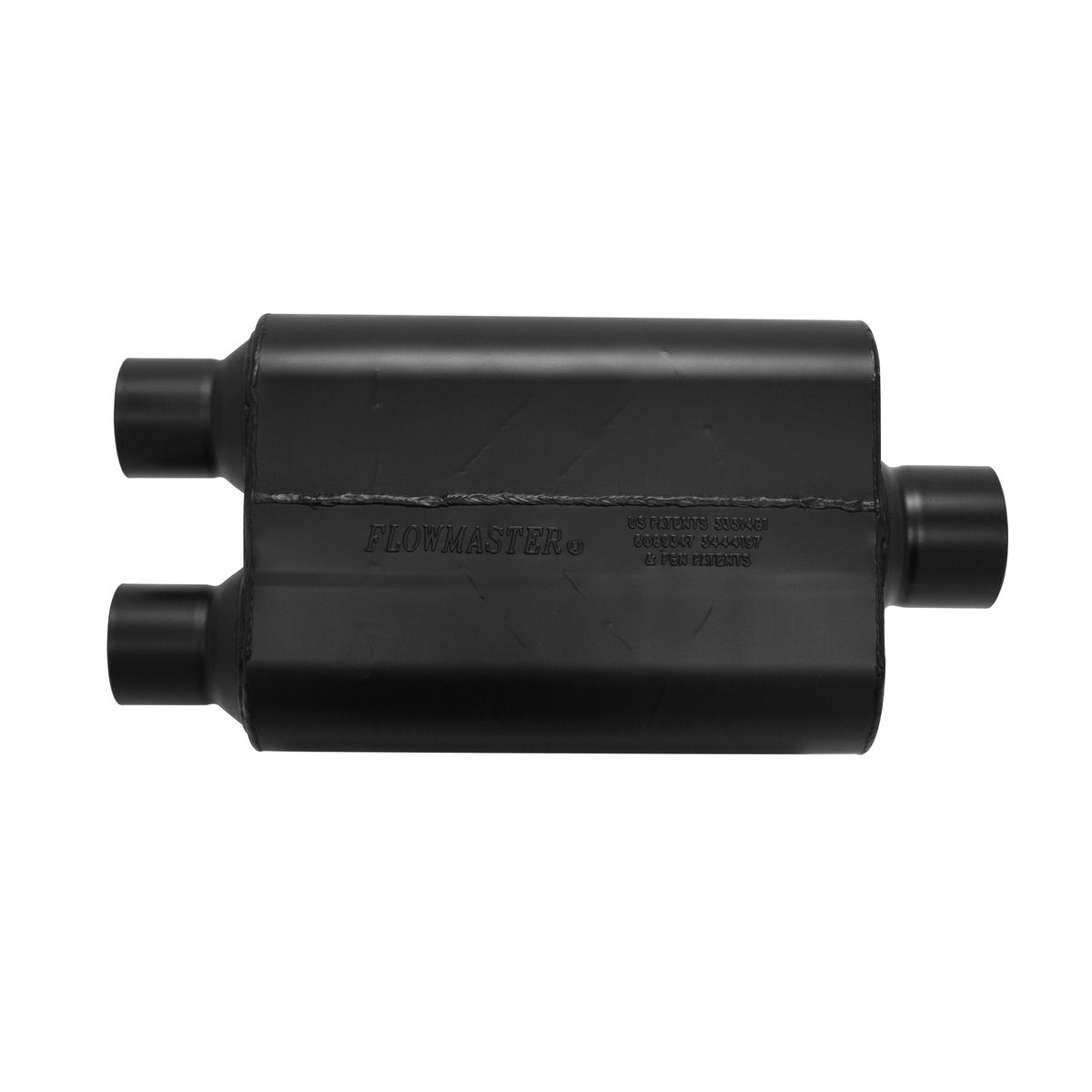 Flowmaster 8425453 - Super 44 Series Chambered Muffler Super 44 Series Stainless Steel 2.5 In (D) / 3.0 Out Center Aggressive Sound Flowmaster 4