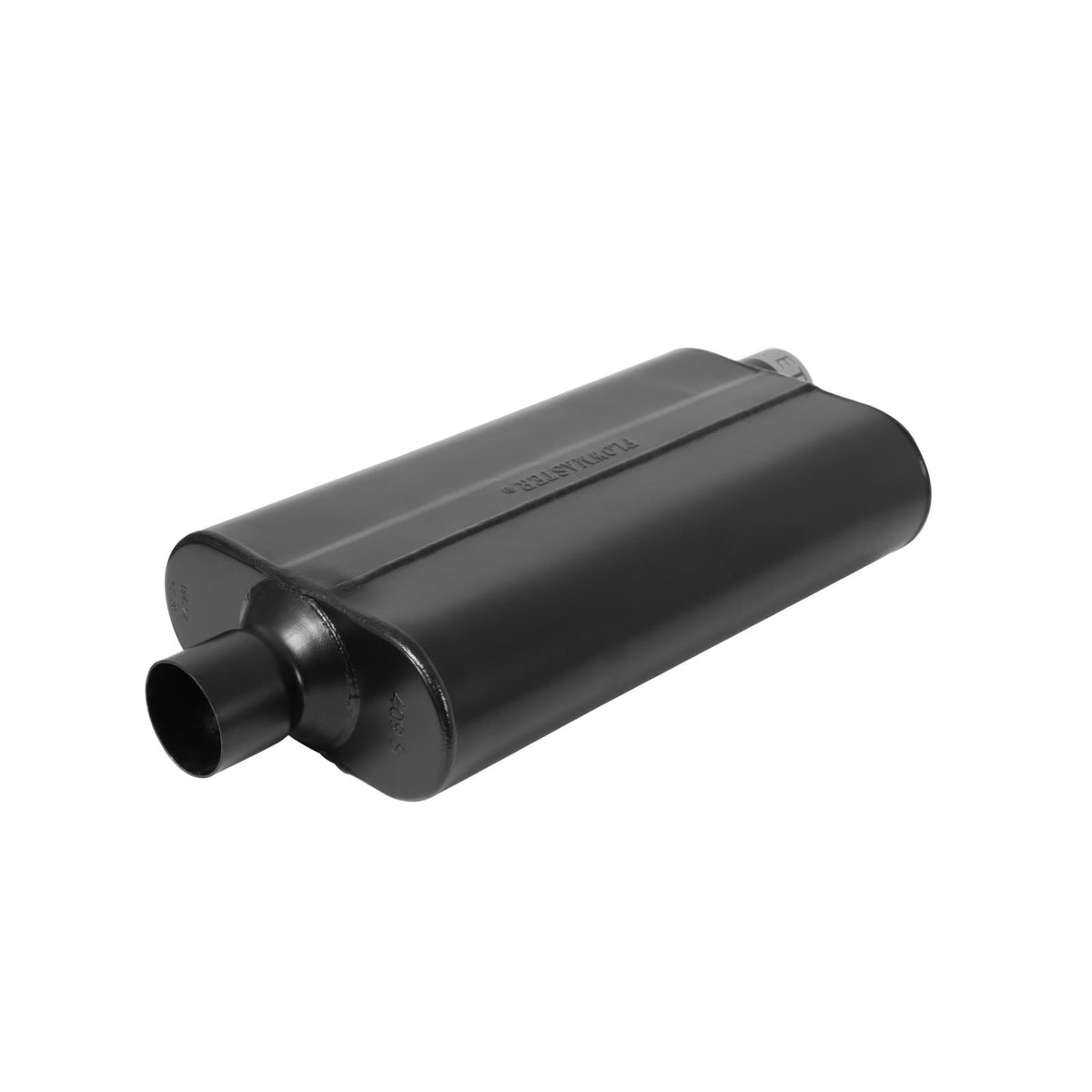 Flowmaster 842551 - 50 Series Delta Flow Chambered Muffler 50 Delta Flow Stainless Steel 2.50 Offset In 2.50 Center Out Moderate Sound Flowmaster 3