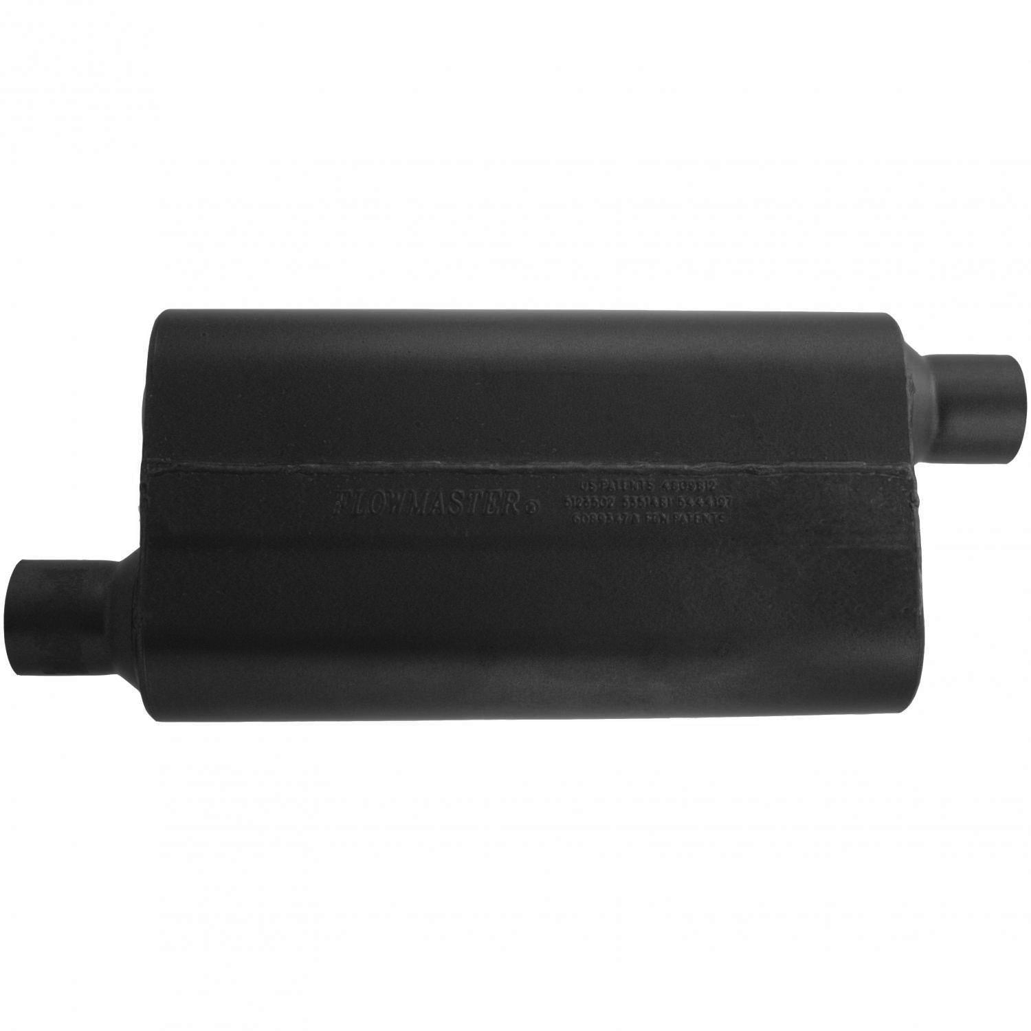 Flowmaster 842553 - 50 Series Delta Flow Chambered Muffler 50 Delta Flow Stainless Steel 2.50 Offset In 2.50 Offset Out Moderate Sound Flowmaster 1