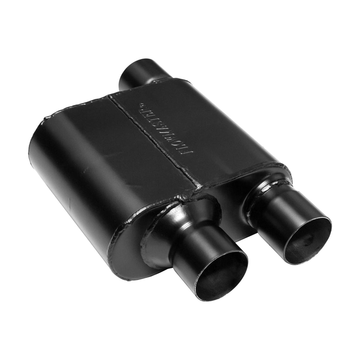 Flowmaster Exhaust Flowmaster 8425810 - Super 10 Series Chambered Muffler Super 10 Series Stainless Steel 2.50 Offset In Dual Out Crossflow- Aggressive Sound Flowmaster