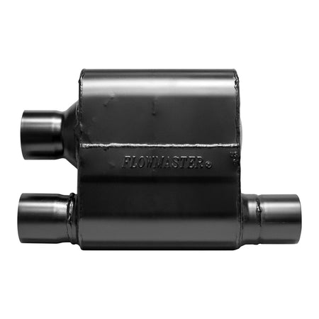 Flowmaster Exhaust Flowmaster 8425810 - Super 10 Series Chambered Muffler Super 10 Series Stainless Steel 2.50 Offset In Dual Out Crossflow- Aggressive Sound Flowmaster