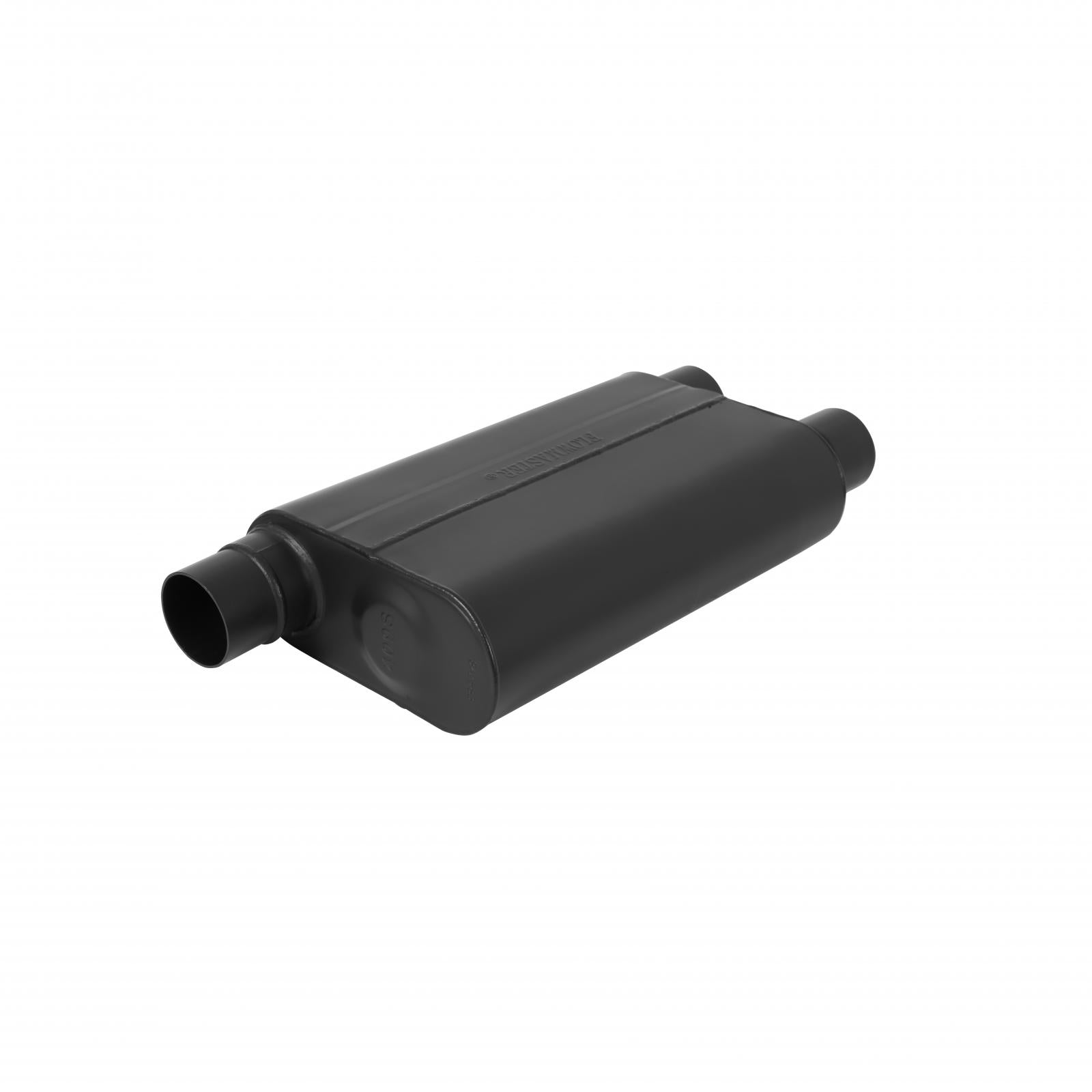 Flowmaster 842583 - 80 Series Chambered Muffler 80 Series Crossflow Stainless Steel 2.50 Offset In 2.50 Dual Out Aggressive Sound Flowmaster 3