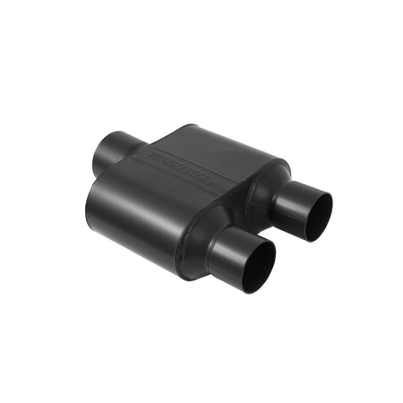 Flowmaster 8430152 - Super 10 Series Chambered Muffler Super 10 Series Stainless Steel 3.00 Center In 2.50 Dual Out Aggressive Sound Flowmaster 2