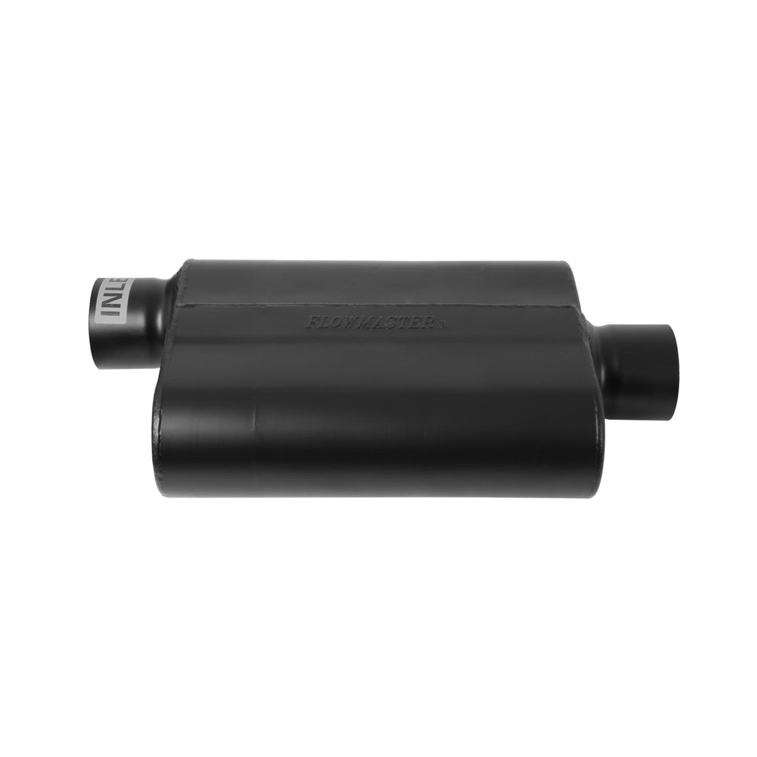 Flowmaster 843041 - 40 Series Delta Flow Chambered Muffler 40 Delta Flow Stainless Steel 3.00 Offset In 3.00 Center Out Aggressive Sound Flowmaster 4