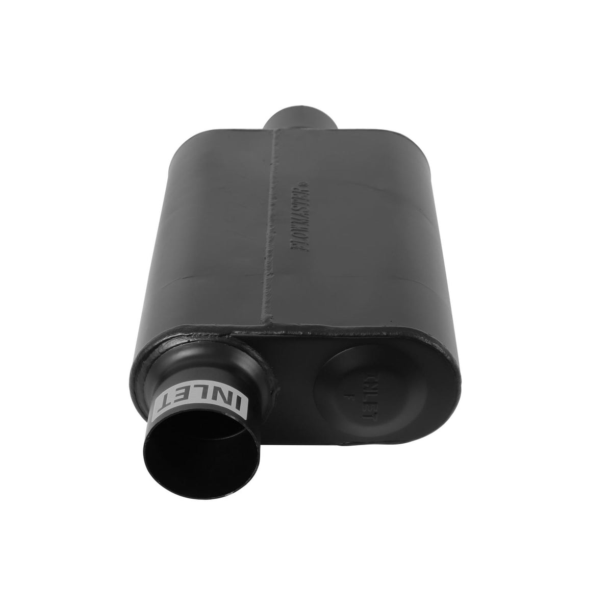 Flowmaster 843041 - 40 Series Delta Flow Chambered Muffler 40 Delta Flow Stainless Steel 3.00 Offset In 3.00 Center Out Aggressive Sound Flowmaster 5