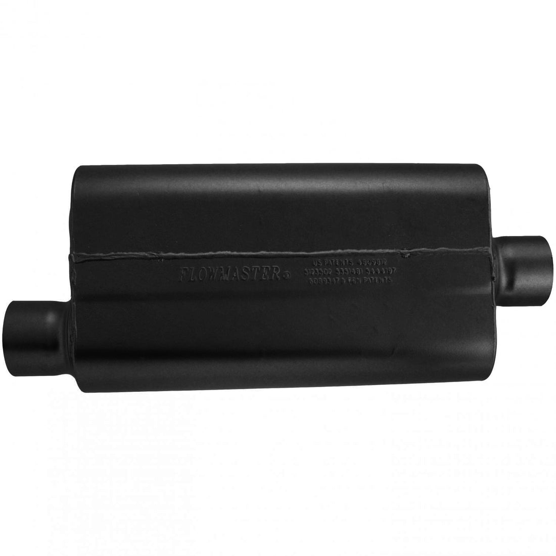 Flowmaster 843051 - 50 Series Delta Flow Chambered Muffler 50 Delta Flow Stainless Steel 3.00 Offset In 3.00 Center Out Moderate Sound Flowmaster 2
