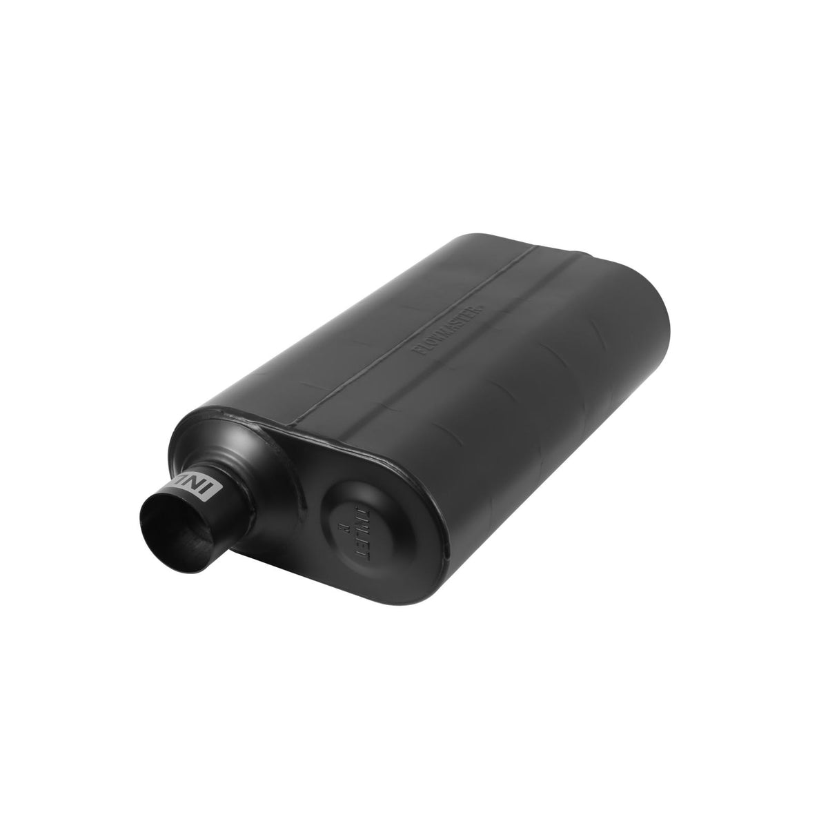 Flowmaster 852556 - Super 50 Series Chambered Muffler Super 50 Stainless Steel 2.50 Offset In 2.50 Center Out Mild Sound Flowmaster 1