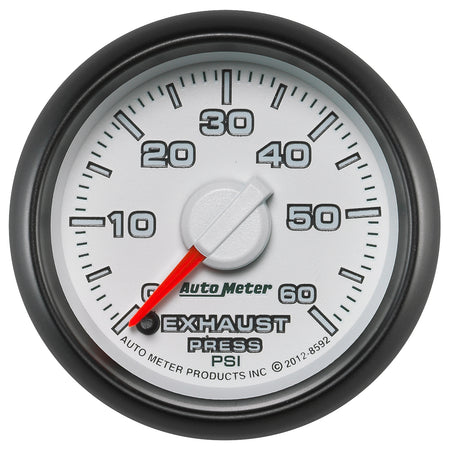 AutoMeter 8592 - GAUGE, EXHAUST PRESS., 2 1/16", 60PSI, STEPPER MOTOR, RAM GEN 3 FACTORY MATCH 3